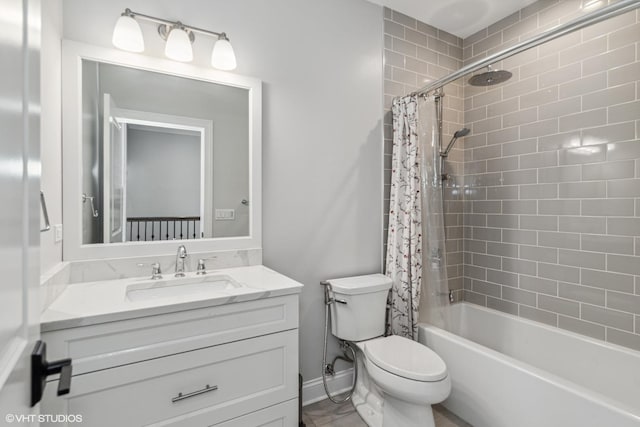 1780 Prairie Ave, Northbrook, IL 60062 - full bathroom with vanity and shower / bath combination with curtain