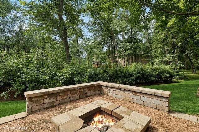 401 Woodside Dr, Wood Dale, IL 60191 - view of patio with an outdoor fire pit