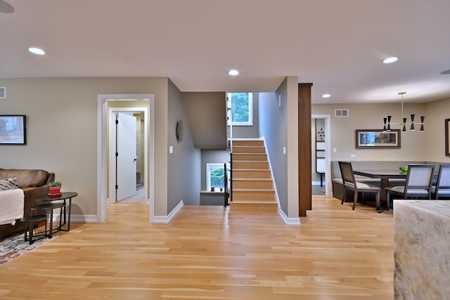717 S Washington St, Elmhurst, IL 60126 - stairs featuring recessed lighting and wood finished floors