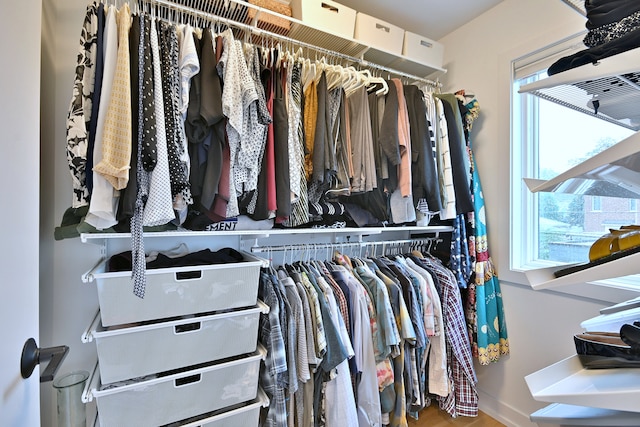 717 S Washington St, Elmhurst, IL 60126 - spacious closet with wood finished floors