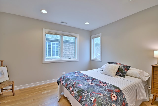 717 S Washington St, Elmhurst, IL 60126 - bedroom with light wood-type flooring and recessed lighting
