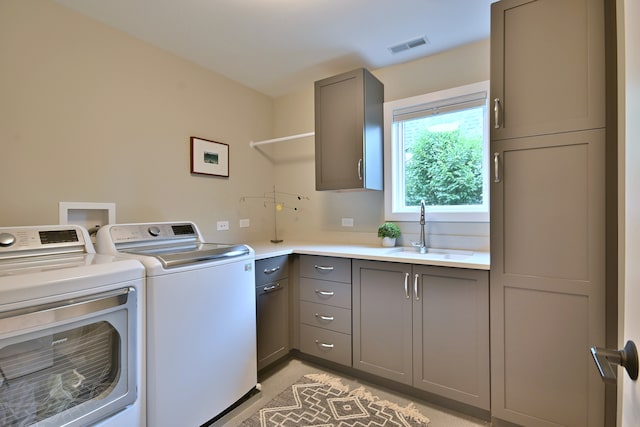 717 S Washington St, Elmhurst, IL 60126 - laundry room with cabinet space and washer and clothes dryer