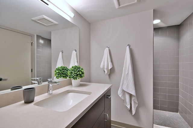 717 S Washington St, Elmhurst, IL 60126 - bathroom featuring vanity and walk in shower