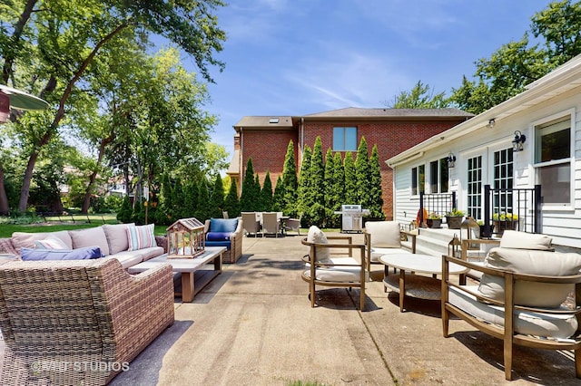 4335 Lee St, Skokie, IL 60076 - view of patio featuring an outdoor living space