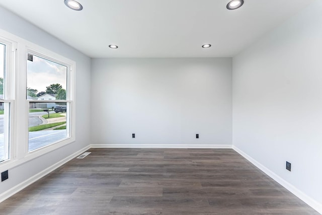 346 Princeton Ave, Bourbonnais, IL 60914 - unfurnished room with recessed lighting and dark wood finished floors