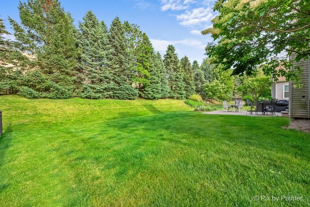 735 Chasewood Dr, South Elgin, IL 60177 - view of grassy yard featuring a patio