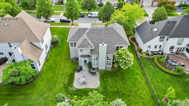 735 Chasewood Dr, South Elgin, IL 60177 - aerial perspective of suburban area