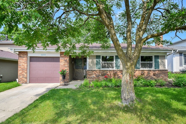 6853 Red Wing Dr, Woodridge, IL 60517 - view of front of property featuring brick siding and a front lawn