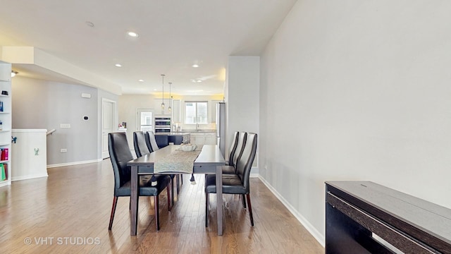 3546 Kemper Dr, Woodridge, IL 60517 - dining space with light wood finished floors and recessed lighting