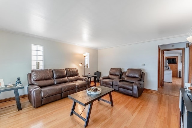 7125 S Richmond St, Chicago, IL 60629 - living area featuring crown molding and light wood-style floors