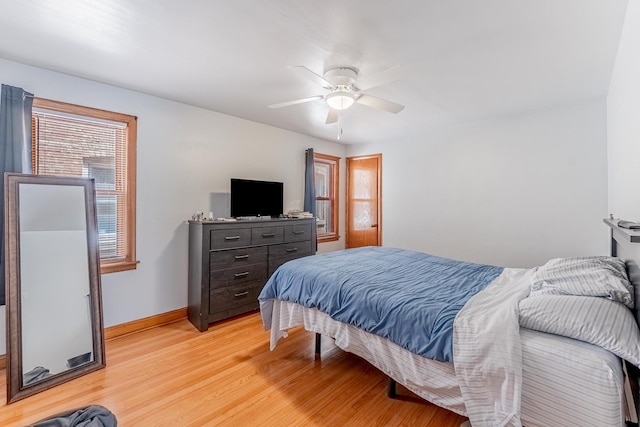 7125 S Richmond St, Chicago, IL 60629 - bedroom with light wood-style floors and ceiling fan