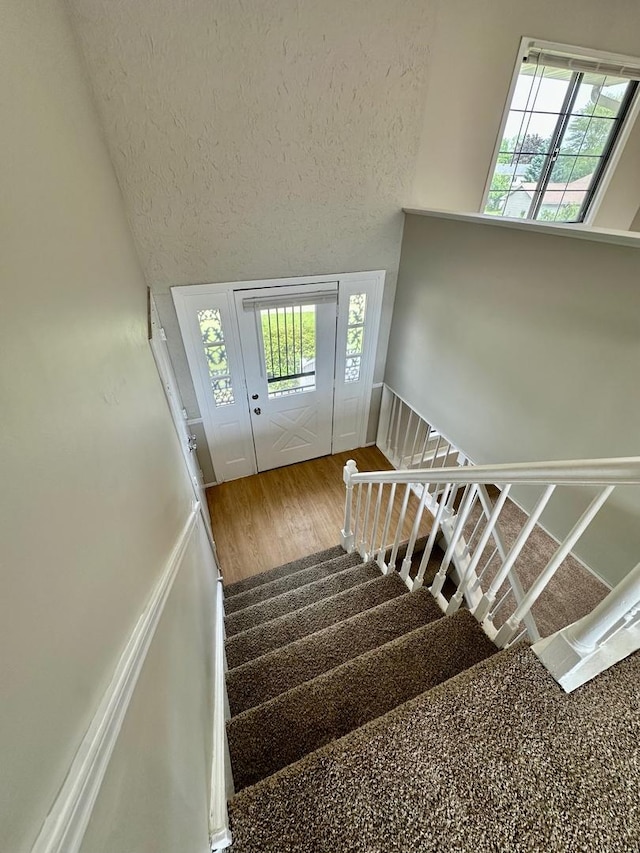 2363 Cove Dr, Hanover Park, IL 60133 - stairs featuring wood finished floors and healthy amount of natural light