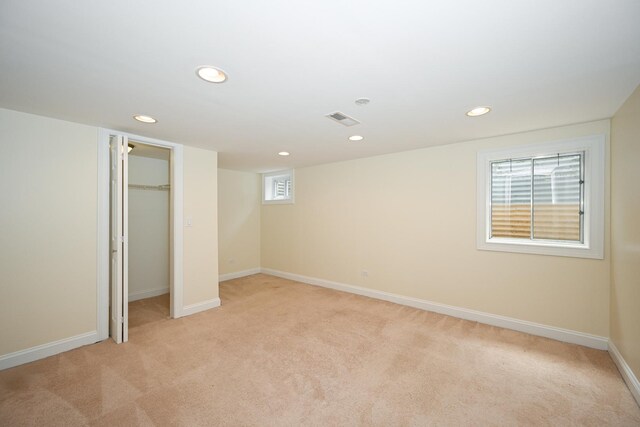 1058 Oakview Dr Unit 1058, Wheaton, IL 60187 - basement with light colored carpet and recessed lighting
