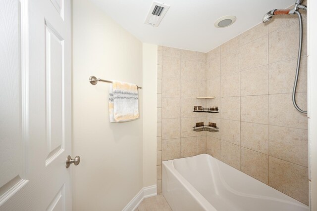 1058 Oakview Dr Unit 1058, Wheaton, IL 60187 - bathroom with shower / bathtub combination and tile patterned flooring