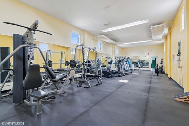 view of gym