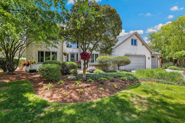 22454 Hinspeter Dr, Frankfort, IL 60423 - view of front of property with a front yard and an attached garage