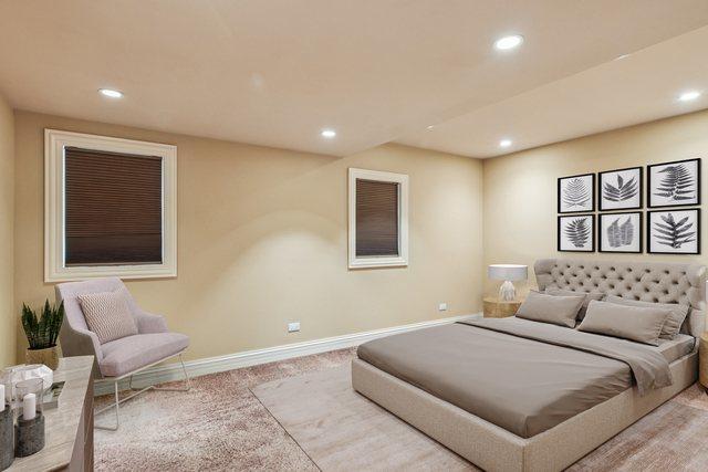 22454 Hinspeter Dr, Frankfort, IL 60423 - bedroom featuring recessed lighting and carpet flooring