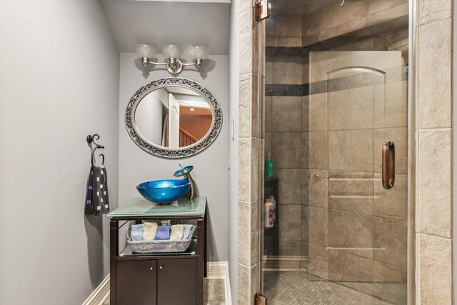 22454 Hinspeter Dr, Frankfort, IL 60423 - full bathroom featuring a stall shower and vanity