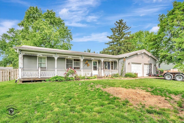5S558 Tuthill Rd, Naperville, IL 60563 - ranch-style home with a porch and a garage