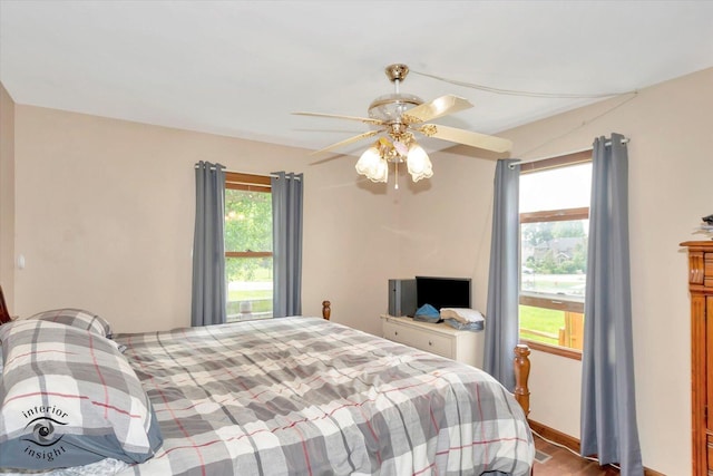 5S558 Tuthill Rd, Naperville, IL 60563 - bedroom featuring a ceiling fan and wood finished floors