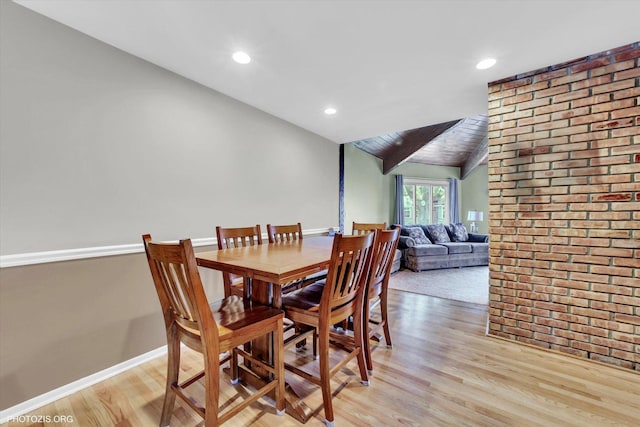 226 S Rathje Rd, Peotone, IL 60468 - dining space featuring light wood-type flooring and recessed lighting
