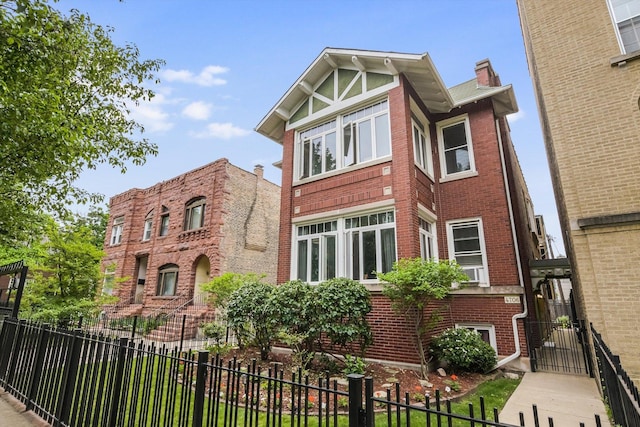 4706 N Paulina St, Chicago, IL 60640 - tudor home with brick siding