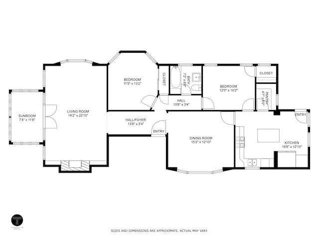 4706 N Paulina St, Chicago, IL 60640 - view of property floor plan