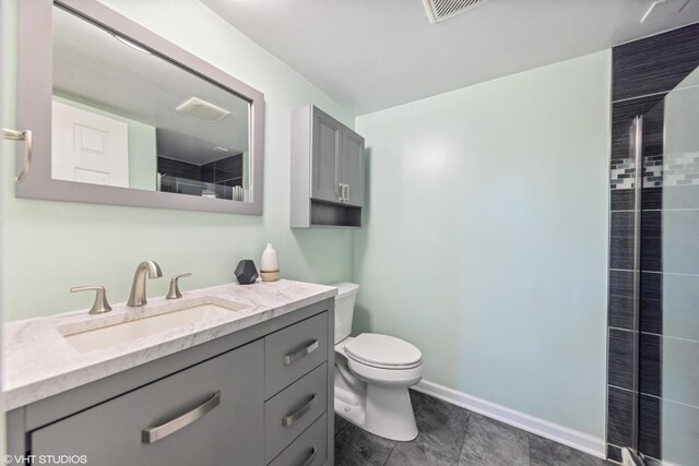 7626 Deerfield Ave, Woodridge, IL 60517 - bathroom with vanity and a shower