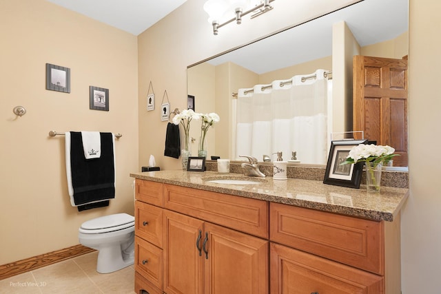 2024 Taller Rd, Morris, IL 60450 - full bath with vanity and tile patterned floors