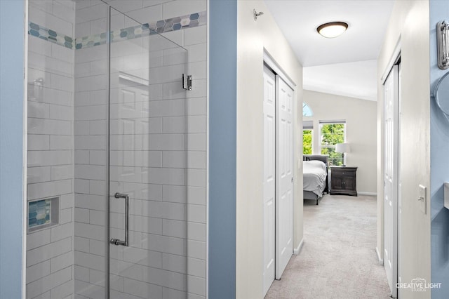 1836 Candlelight Cir Unit 1836, Montgomery, IL 60538 - bathroom featuring a stall shower and ensuite bathroom