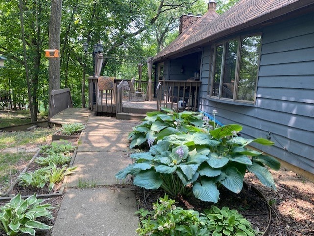 23 Acapulco Dr, Putnam, IL 61560 - view of yard featuring a wooden deck