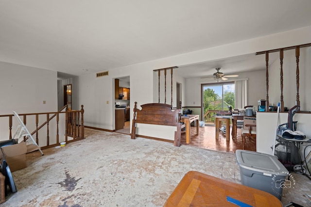 1340 Ironwood Ct, Aurora, IL 60506 - living area with ceiling fan