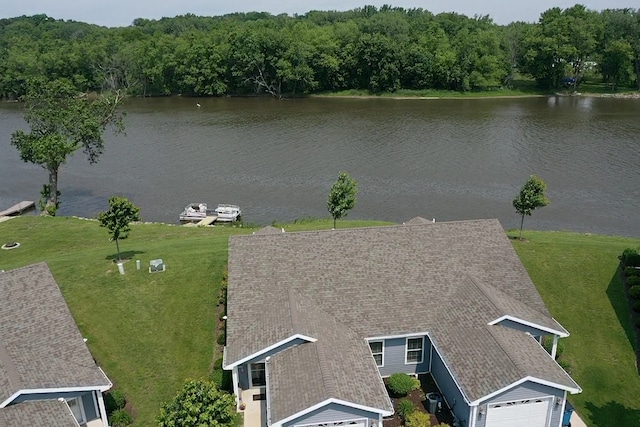 1523 Eadens Pl Unit 1523, Dixon, IL 61021 - view from above of property with a large body of water