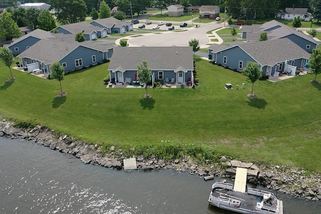 1523 Eadens Pl Unit 1523, Dixon, IL 61021 - aerial view of residential area with a nearby body of water