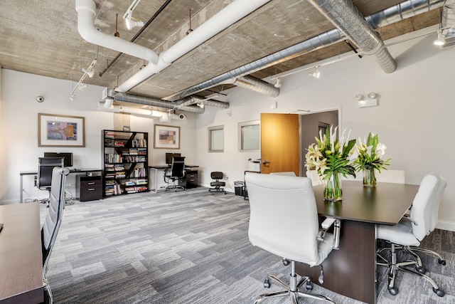 1000 W Adams St Unit 523, Chicago, IL 60607 - carpeted home office featuring baseboards