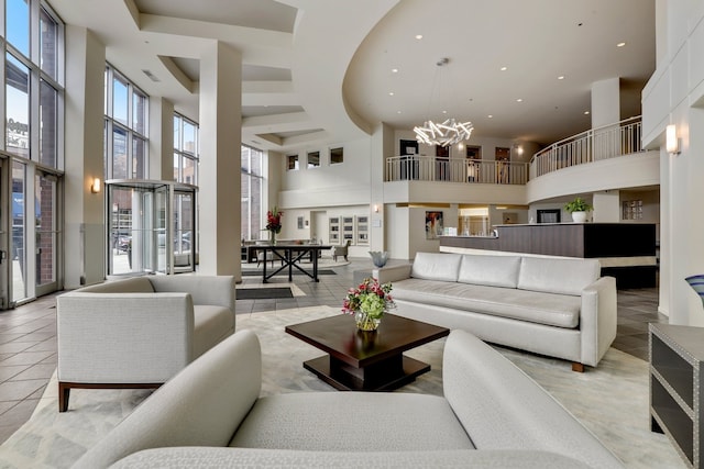 1000 W Adams St Unit 523, Chicago, IL 60607 - building lobby with a high ceiling and recessed lighting