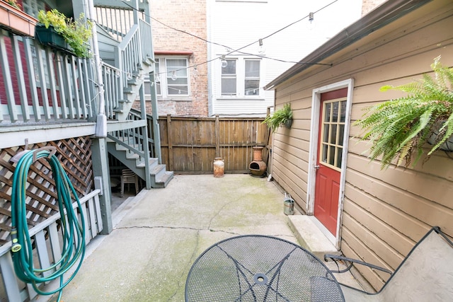 853 N Hoyne Ave, Chicago, IL 60622 - view of patio with stairway