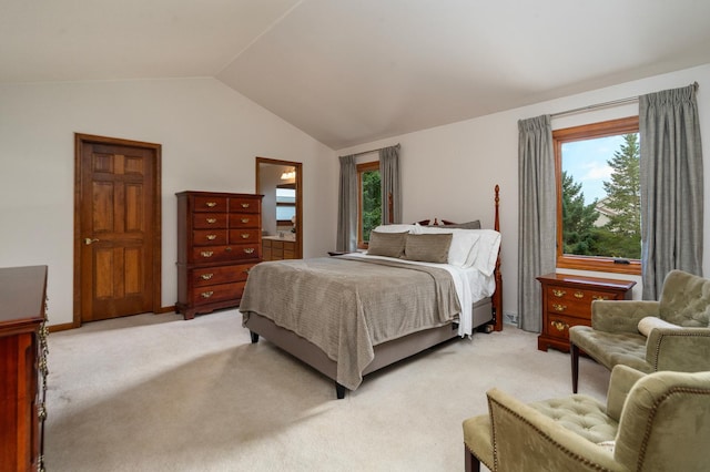856 Fieldcrest Dr, Bolingbrook, IL 60490 - bedroom with light carpet and vaulted ceiling