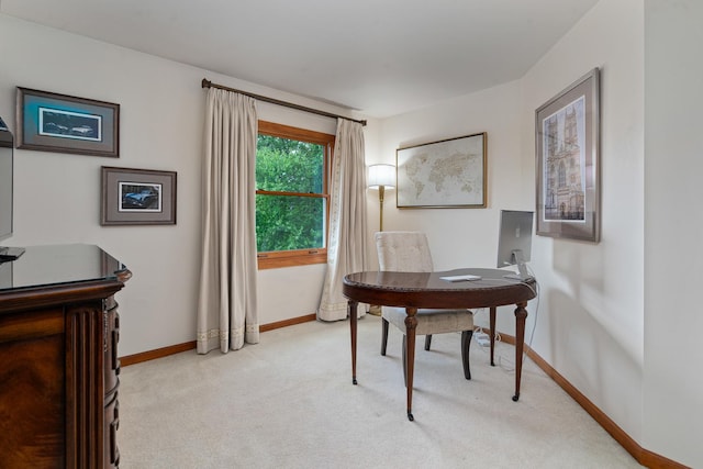 856 Fieldcrest Dr, Bolingbrook, IL 60490 - home office featuring light carpet and baseboards