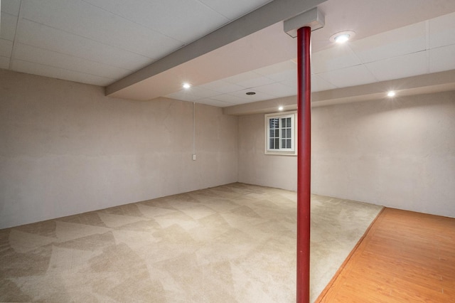 856 Fieldcrest Dr, Bolingbrook, IL 60490 - finished below grade area featuring carpet floors