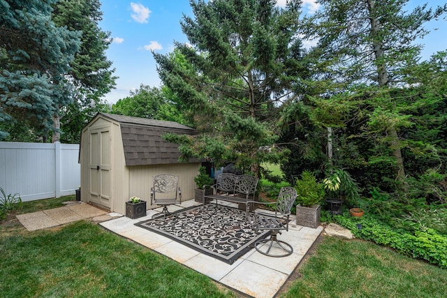 856 Fieldcrest Dr, Bolingbrook, IL 60490 - view of patio featuring a shed