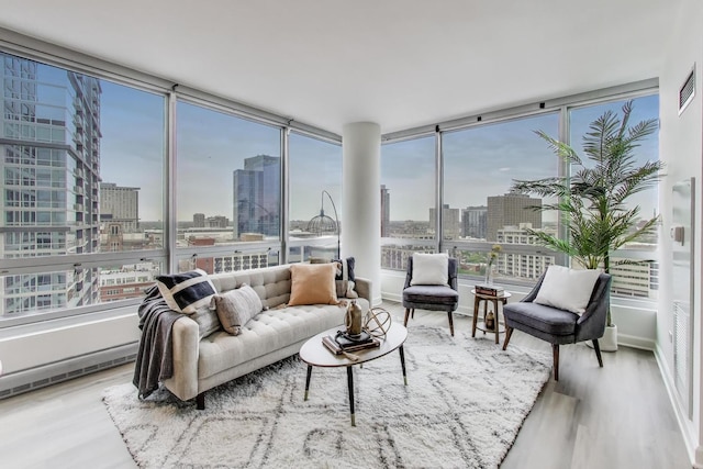 1841 S Calumet Ave Unit 1808, Chicago, IL 60616 - sunroom featuring a city view and plenty of natural light