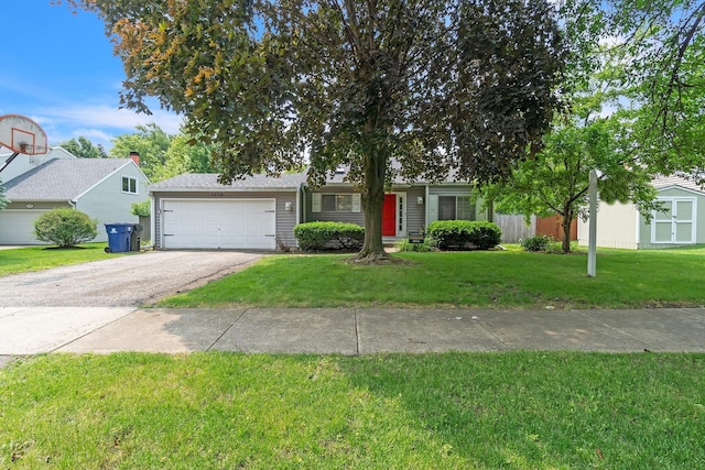 1316 Fireside Ct, Naperville, IL 60564 - view of front of house with a garage, a front yard, and driveway