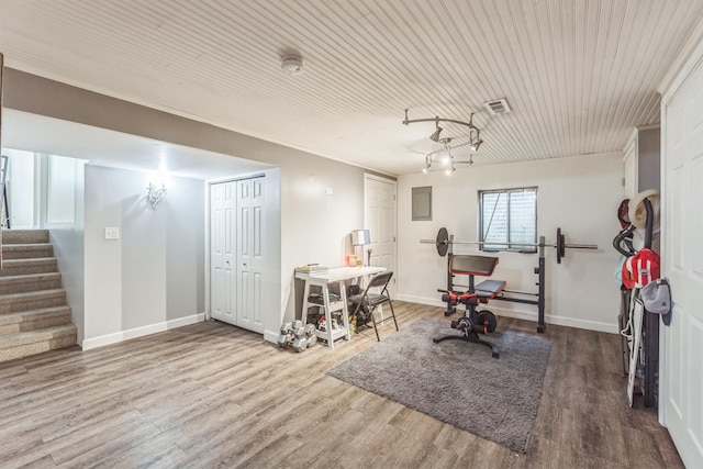 1316 Fireside Ct, Naperville, IL 60564 - home office with wood finished floors