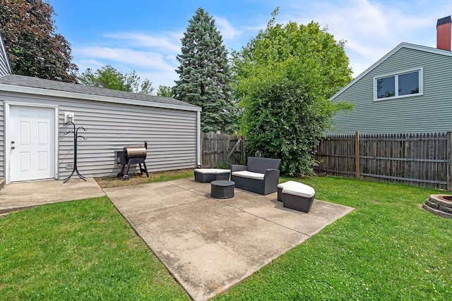 1316 Fireside Ct, Naperville, IL 60564 - fenced backyard featuring a patio area