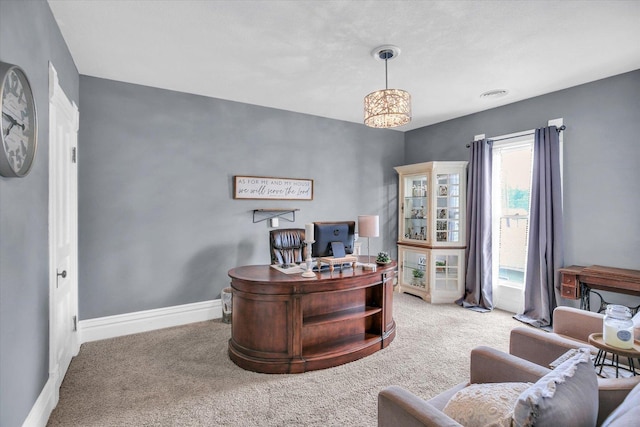 201 W Yates, Newman, IL 61942 - home office featuring carpet floors