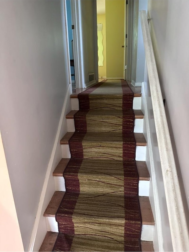 301 N Stevenson Ln, Mount Prospect, IL 60056 - stairs featuring carpet floors and baseboards
