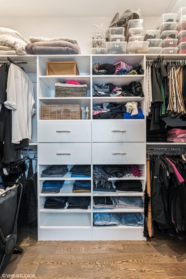2138 N Sawyer Ave Unit 2, Chicago, IL 60647 - spacious closet with wood finished floors