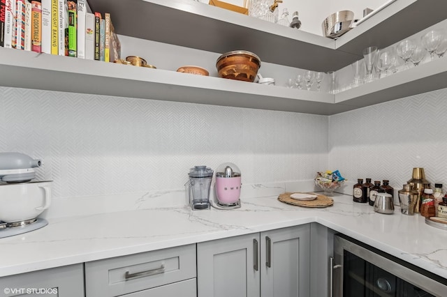 2138 N Sawyer Ave Unit 2, Chicago, IL 60647 - pantry with wine cooler