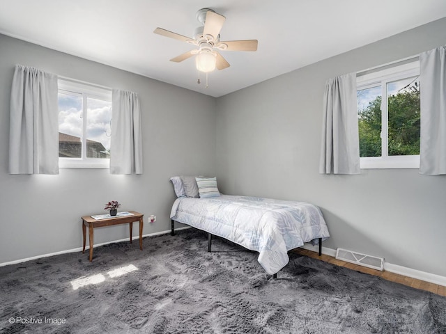 18902 Jonathan Ln, Homewood, IL 60430 - bedroom with baseboards and a ceiling fan
